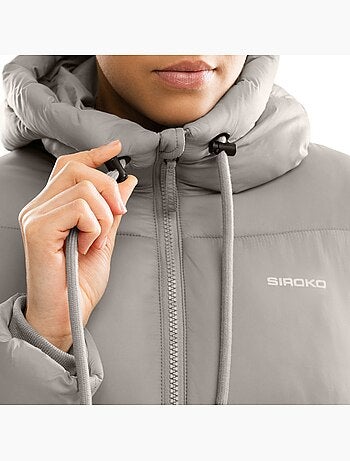 Abrigo largo acolchado mujer lifestyle mujer hemisphere