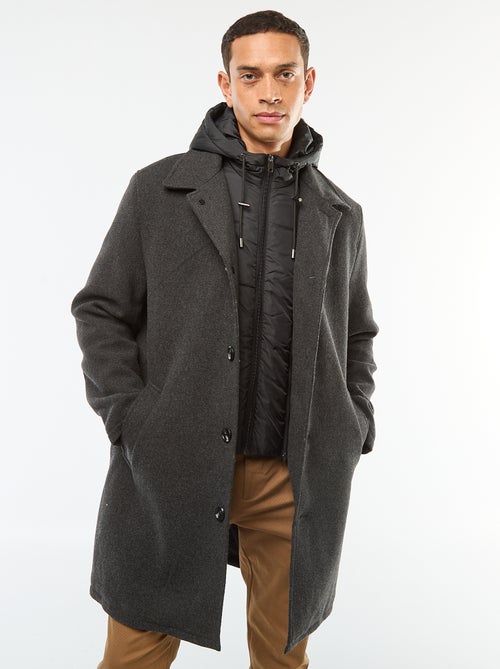 Abrigo largo cálido y elegante - Kiabi