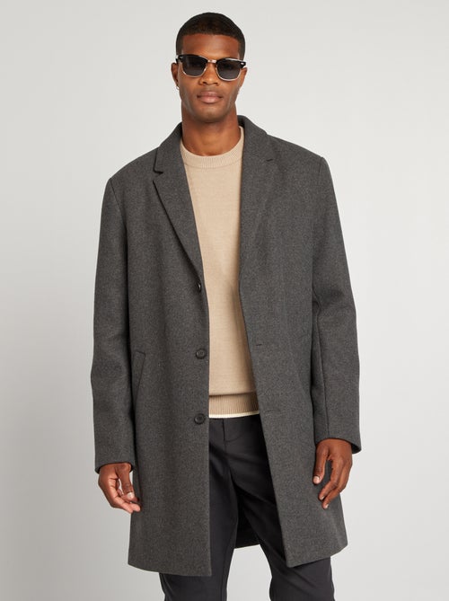 Abrigo Invierno Abrigo De Hombre Largo Chaqueta Lana Hombre