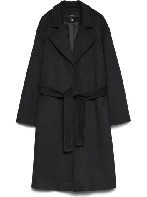 Abrigo Largo de Mujer Vero Moda con Cinturón - Kiabi Abrigo Largo de Mujer Vero Moda con Cinturón - Kiabi