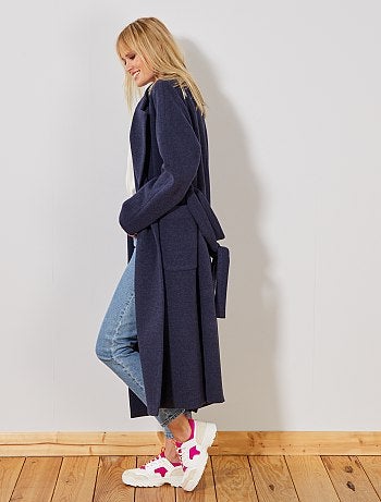 Abrigo largo efecto 'bata' - Kiabi