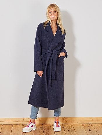 Abrigo largo efecto 'bata' - Kiabi