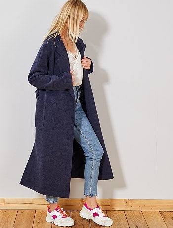 Abrigo largo efecto 'bata' - Kiabi