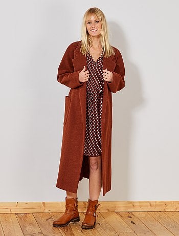 Abrigo largo efecto 'bata' - Kiabi