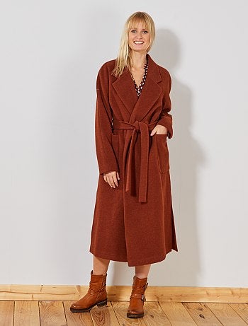 Abrigo largo efecto 'bata' - Kiabi