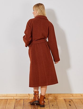 Abrigo largo efecto 'bata' - Kiabi