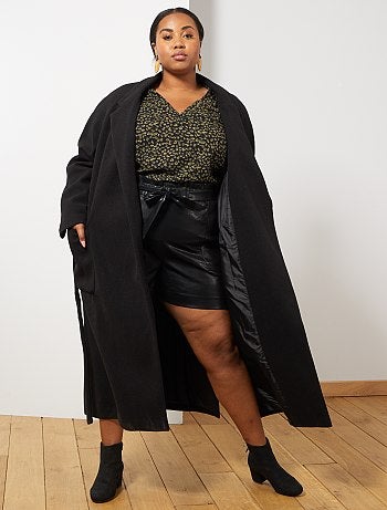 Abrigo largo estilo bata - Kiabi