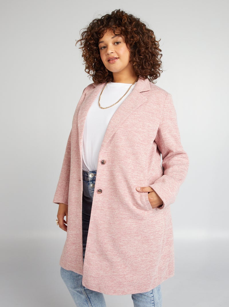 Abrigo largo jaspeado ROSA - Kiabi