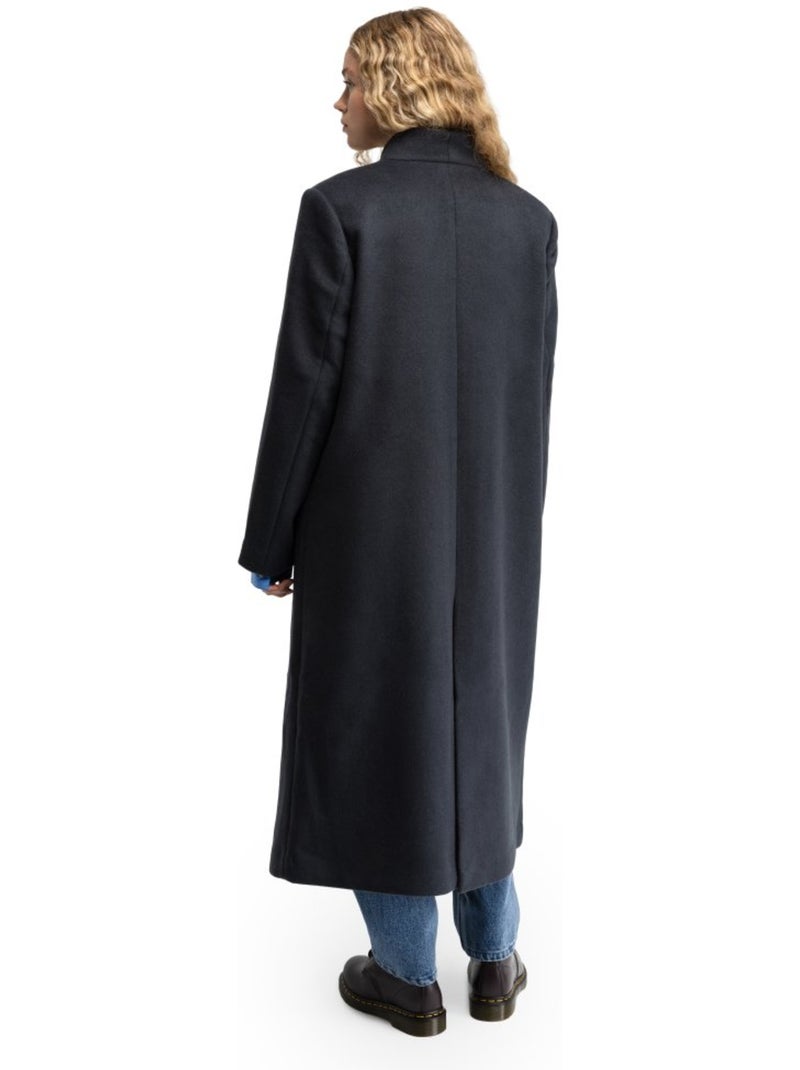 Abrigo largo lana mujer mujer glencoe-w Negro - Kiabi