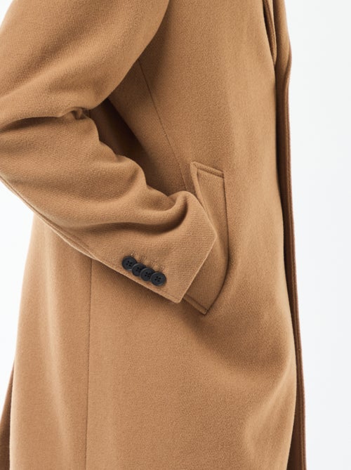 Abrigo largo liso - Kiabi