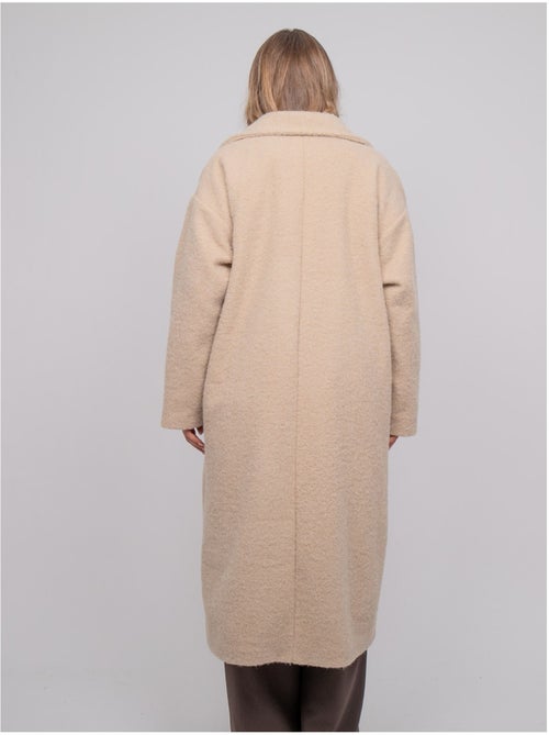 Abrigo largo oversize de punto bouclé uven - Kiabi Abrigo largo oversize de punto bouclé uven - Kiabi