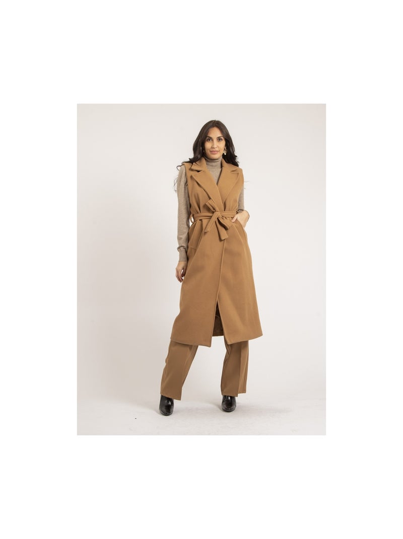 Abrigo largo sin mangas UCLA Beige - Kiabi