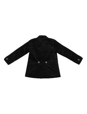 Abrigo marinero para niño | Terciopelo negro | NOTTING HILL