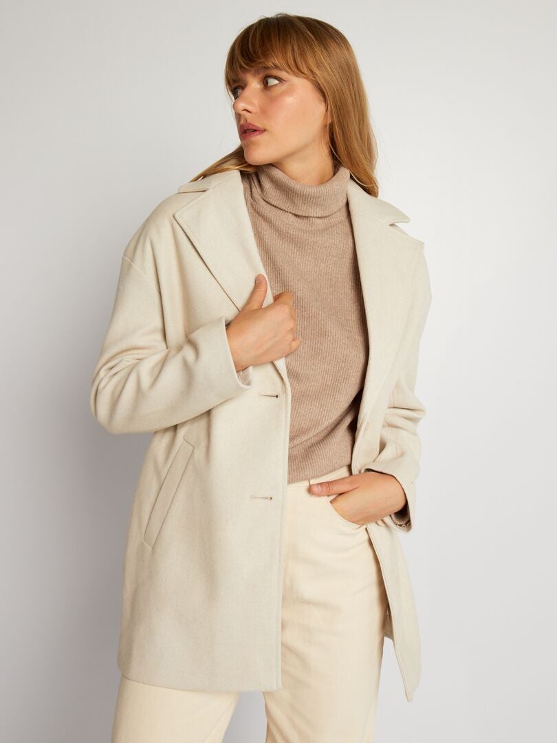Abrigo midi BEIGE - Kiabi