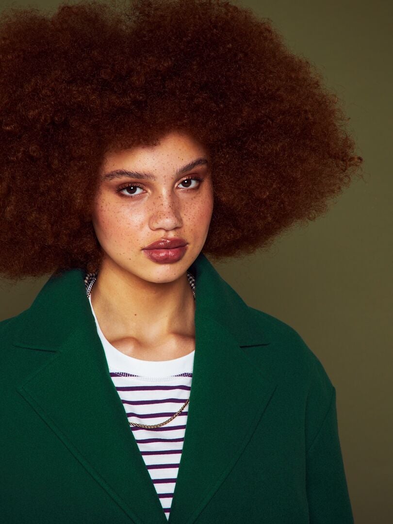 Abrigo midi Verde - Kiabi