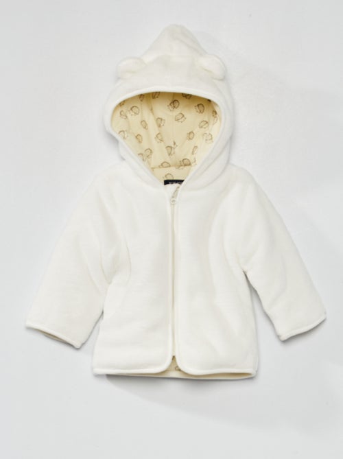 Abrigo polar con capucha - Kiabi
