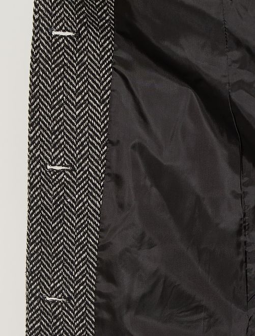 Abrigo premamá de tejido de espigas - GRIS - Kiabi - 40.00€