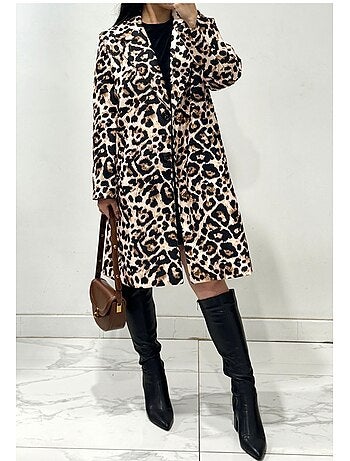 Abrigo recto abotonado Kebello