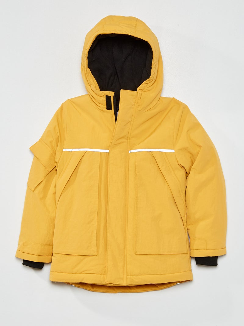 Abrigo técnico con capucha AMARILLO - Kiabi