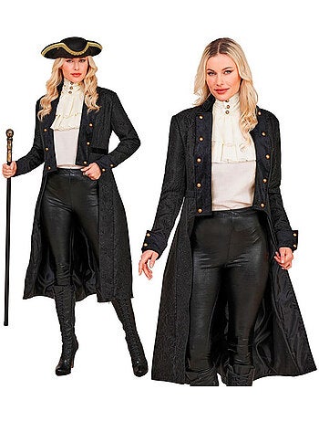 Abrigo victoriano negro para mujer