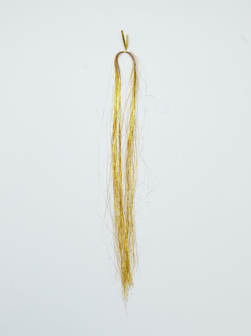 Accesorio brillante para el pelo 'Tinsel hair' oro - Kiabi