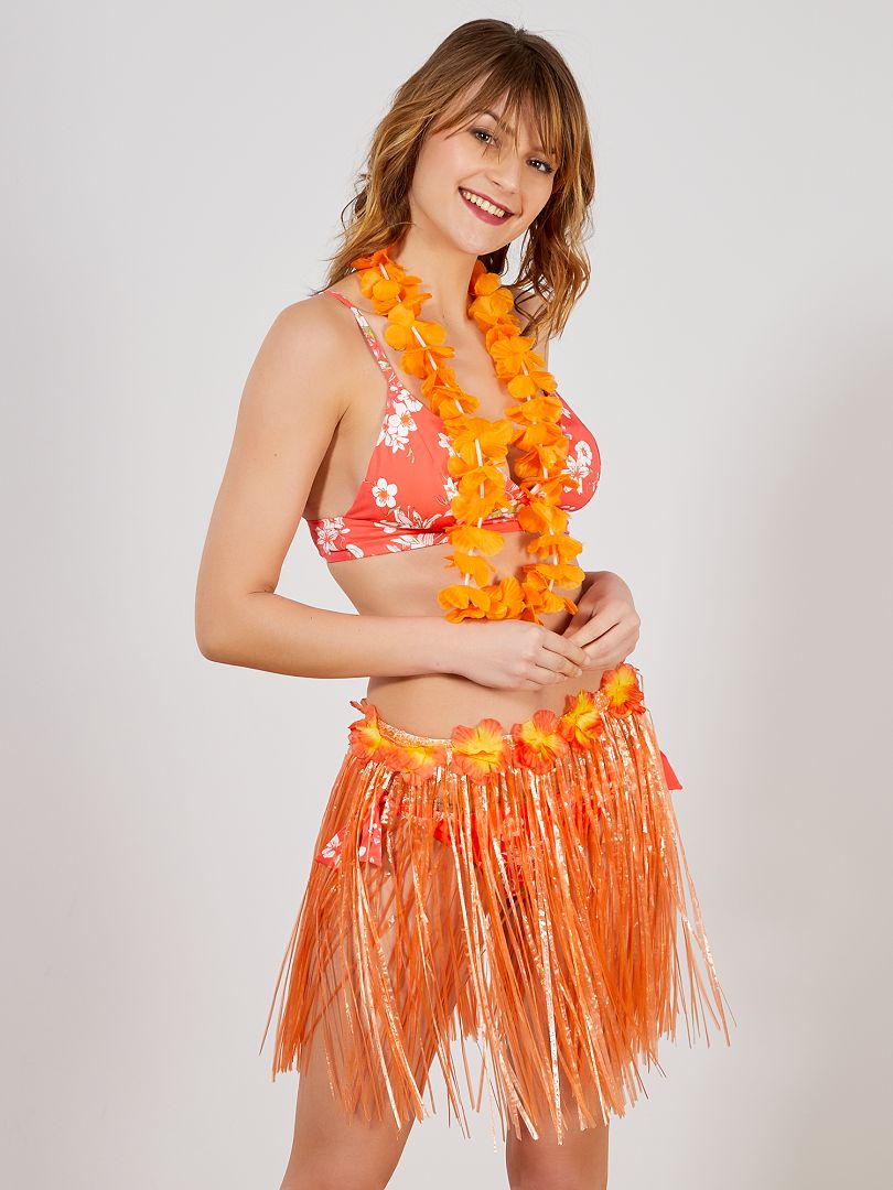 Accesorio de falda hawaiana naranja - Kiabi