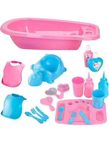 Accesorios bebés de juguete c/bañera colorbaby's
