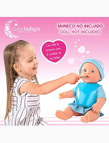 Accesorios bebés de juguete c/bañera colorbaby's