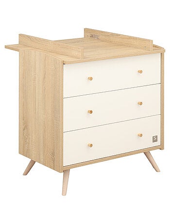 Access guardería completa, cama de 120x60cm y cómoda - Roble - SAUTHON