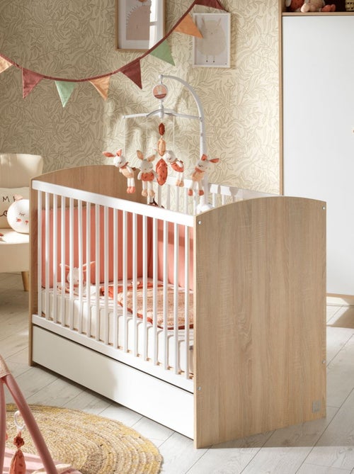 Access guardería completa, cama de 120x60cm y cómoda - Roble - SAUTHON - Kiabi