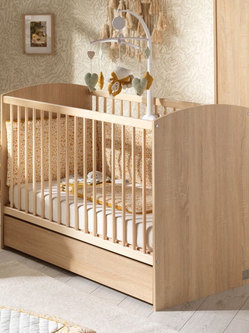 Access guardería completa, cama de 120x60cm y cómoda - Roble - SAUTHON - Kiabi