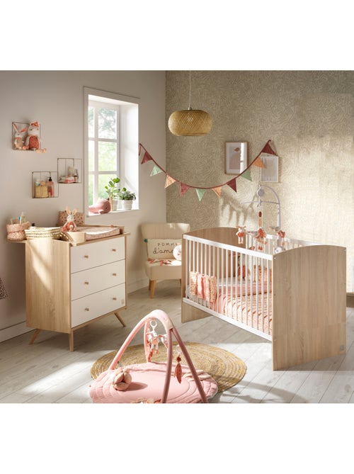 Access nursery, cama de 140x70cm y cómoda - Roble - SAUTHON - Kiabi
