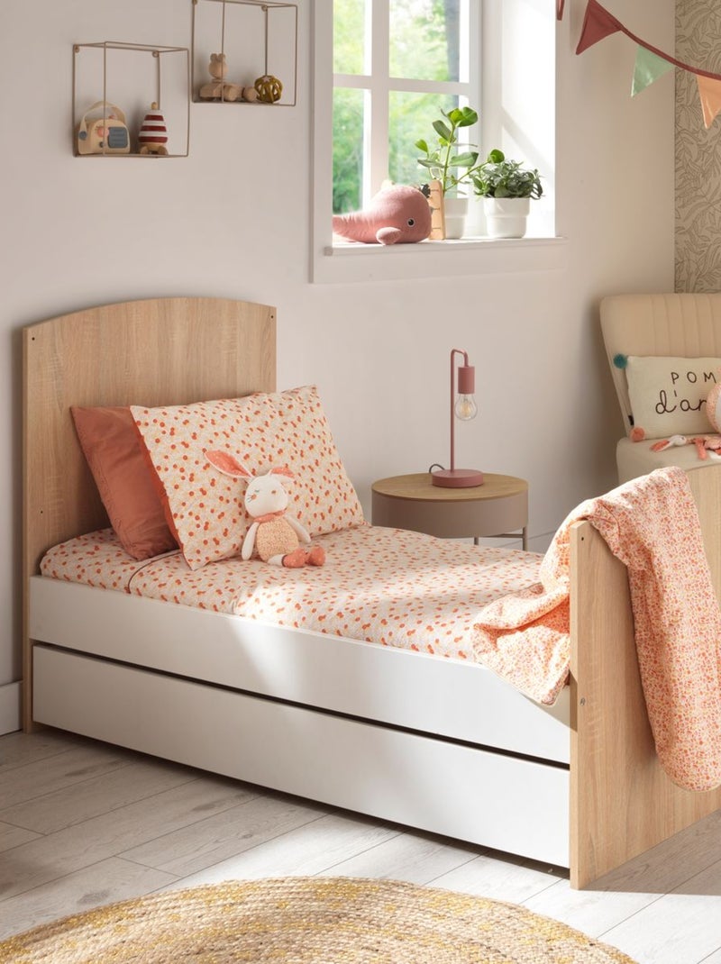 Access nursery, cama de 140x70cm y cómoda - Roble - SAUTHON Blanco Marrón - Kiabi