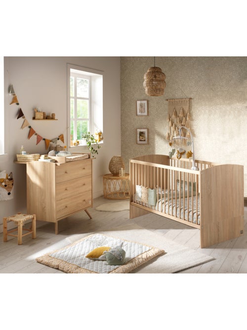 Access nursery, cama de 140x70cm y cómoda - Roble - SAUTHON - Kiabi