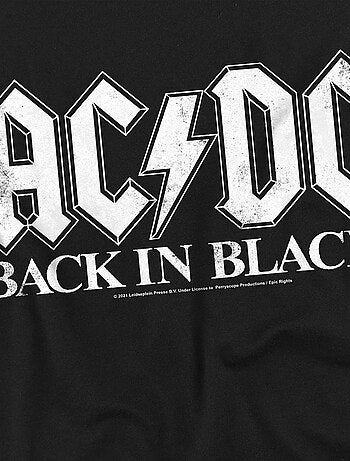 AC/DC - Camiseta Back In Black para Hombre