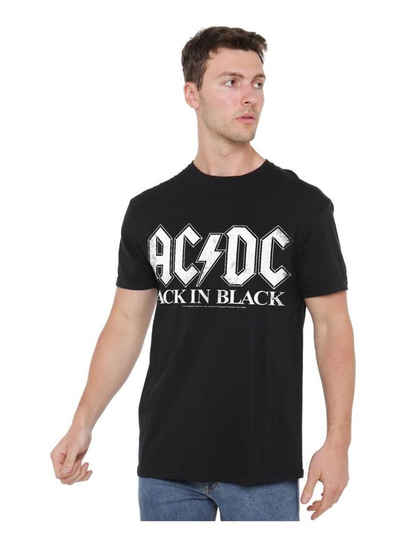 AC/DC - Camiseta Back In Black para Hombre Negro - Kiabi