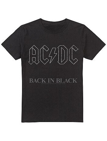 AC/DC - Camiseta Back In Black para Hombre