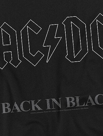 AC/DC - Camiseta Back In Black para Hombre