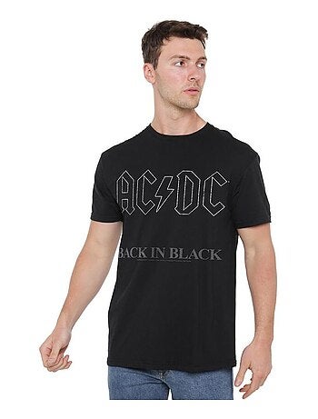 AC/DC - Camiseta Back In Black para Hombre