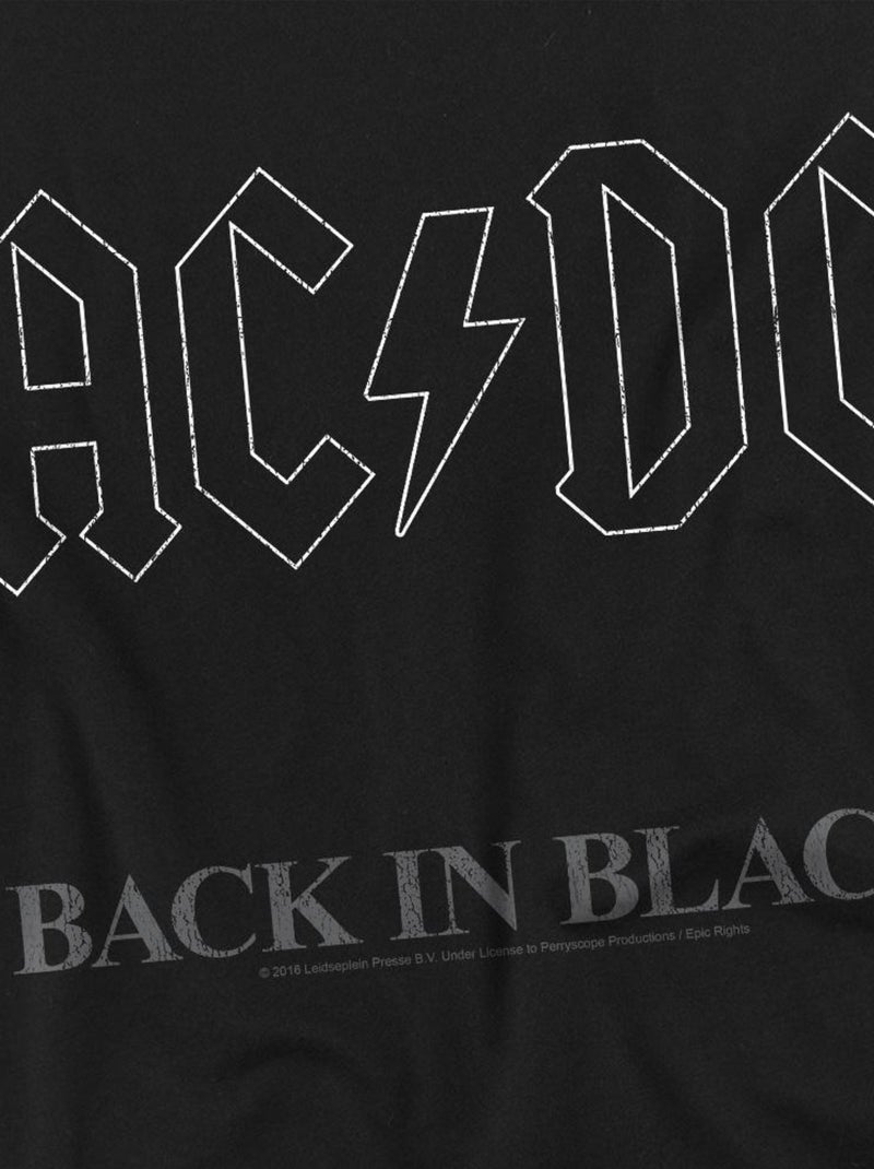 AC/DC - Camiseta Back In Black para Hombre Negro - Kiabi