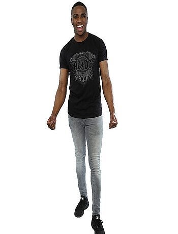AC/DC - Camiseta Black Ice de Algodón para Hombre