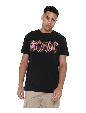 AC/DC - Camiseta Estampado Animal para Hombre