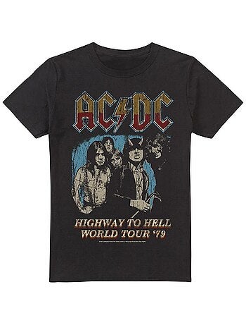 AC/DC - Camiseta Highway World Tour 79 para Hombre