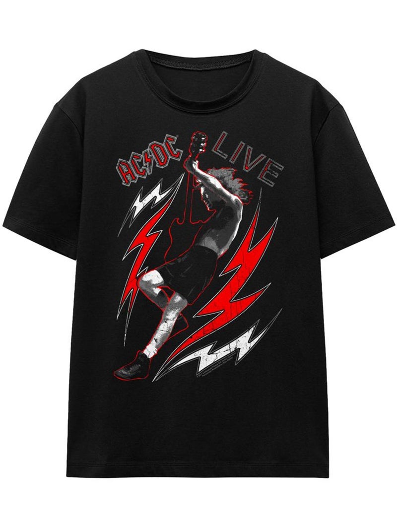 AC/DC - Camiseta Live para Adultos Unisex Negro - Kiabi
