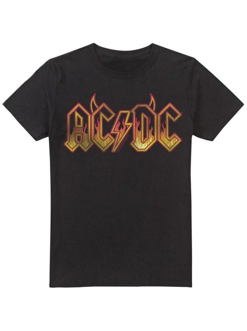 AC/DC - Camiseta Logotipo de Fuego para Hombre - Kiabi AC/DC - Camiseta Logotipo de Fuego para Hombre - Kiabi