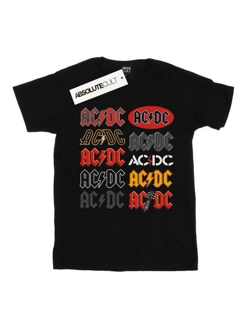 AC/DC - Camiseta Logotipo para Hombre Negro - Kiabi