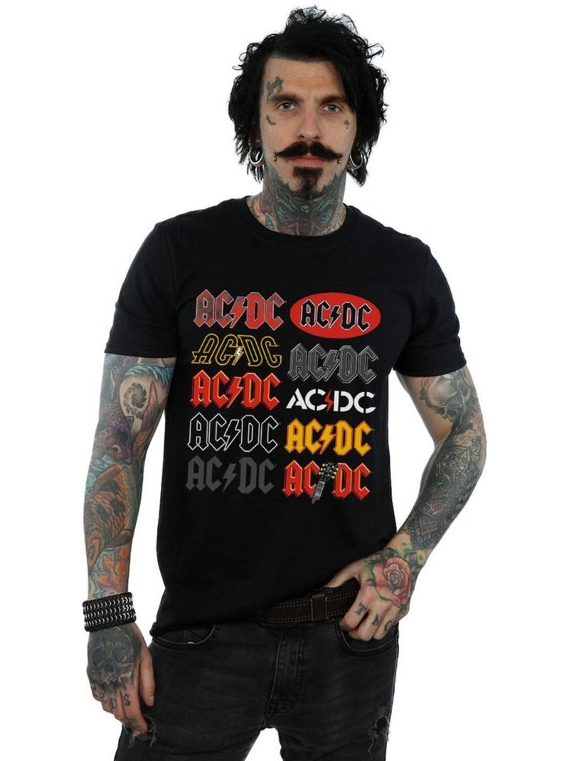 AC/DC - Camiseta Logotipo para Hombre Negro - Kiabi