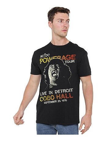 AC/DC - Camiseta Powerage Tour para Hombre