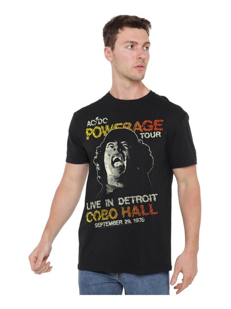 AC/DC - Camiseta Powerage Tour para Hombre Negro - Kiabi