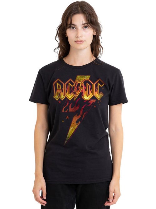 AC/DC - Camiseta Rayo de Fuego para Adultos Unisex - Kiabi AC/DC - Camiseta Rayo de Fuego para Adultos Unisex - Kiabi